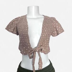 cotton top Cottage Core prairie peasant cover up flower child earthy boho nature